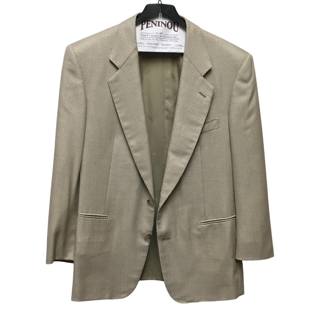 Ravazzolo Sport Coat Men's Italian 50C Tan Silk Wool Blend Hand Tailored Luxury